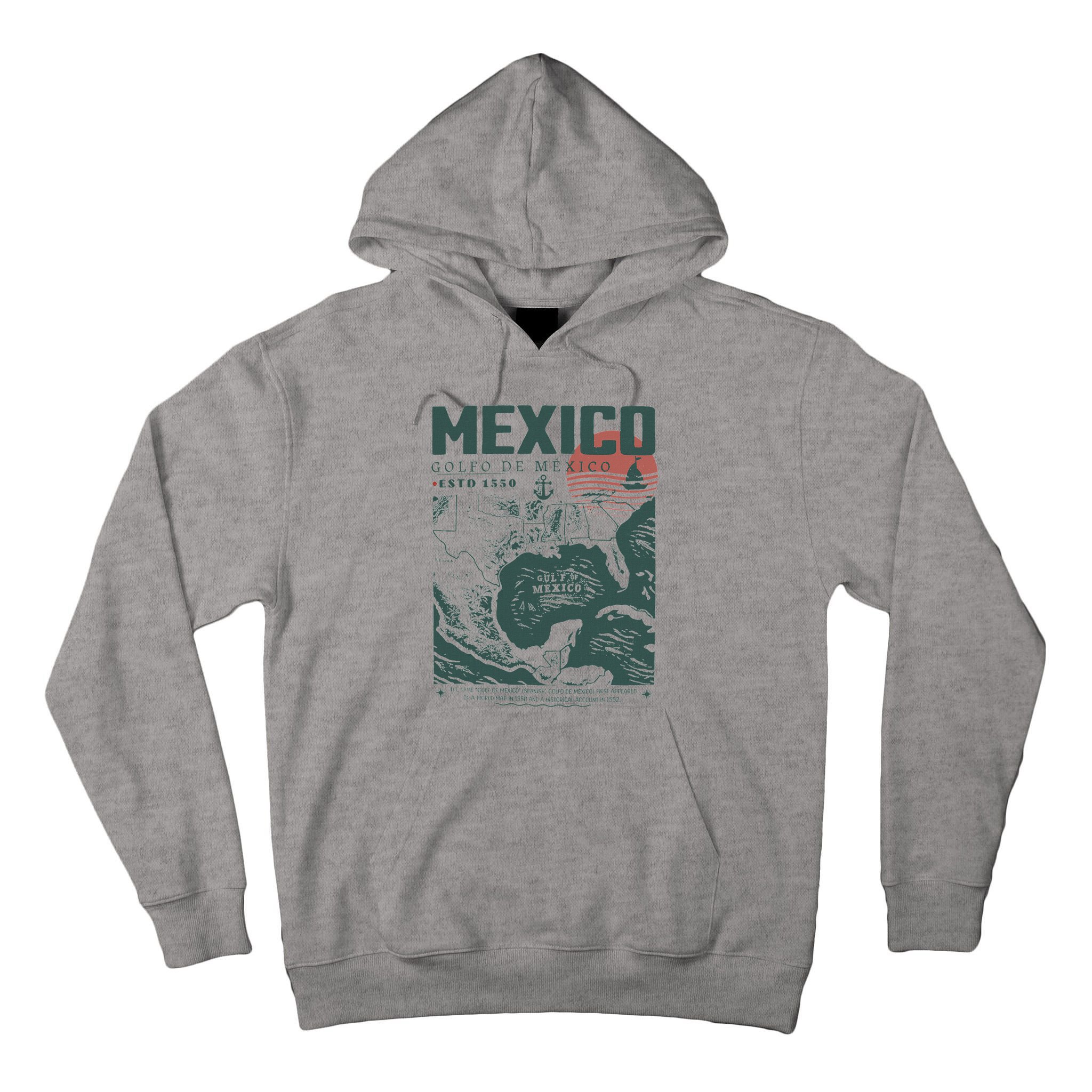Gulf Of Mexico 1550 Historic Map Tall Hoodie