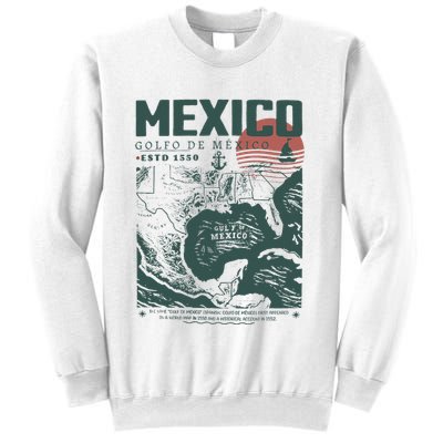 Gulf Of Mexico 1550 Historic Map Sweatshirt