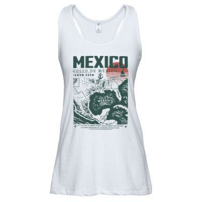 Gulf Of Mexico 1550 Historic Map Ladies Essential Flowy Tank