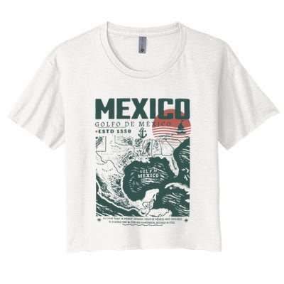 Gulf Of Mexico 1550 Historic Map Crop Top