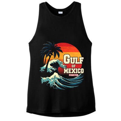 Gulf Of Mexico Forever Retro Vintage Beach Great Gift Ladies PosiCharge Tri-Blend Wicking Tank