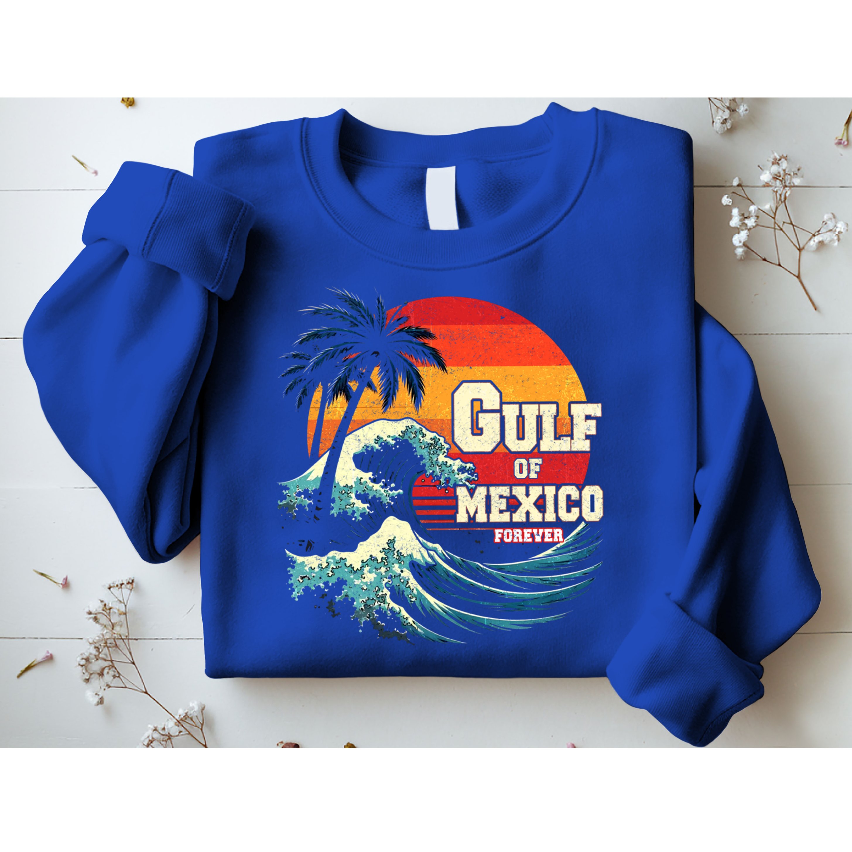 Gulf Of Mexico Forever Retro Vintage Beach Great Gift Sweatshirt