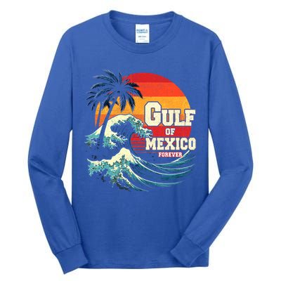 Gulf Of Mexico Forever Retro Vintage Beach Great Gift Tall Long Sleeve T-Shirt
