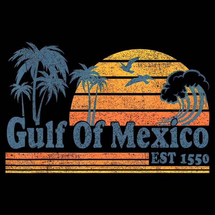 Gulf Of Mexico Est 1550 Retro Vintage Beach Gulf Of Mexico Bag