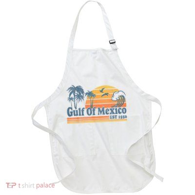 Gulf Of Mexico Est 1550 Retro Vintage Beach Gulf Of Mexico Apron