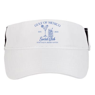 Gulf Of Mexico Social Club Stay Salty Resist Often Adult Drive Performance Visor