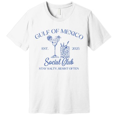 Gulf Of Mexico Social Club Stay Salty Resist Often Premium T-Shirt