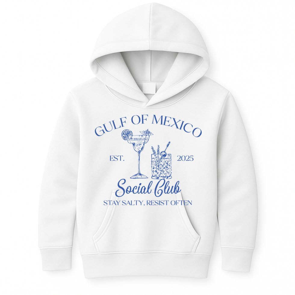 Gulf Of Mexico Social Club Stay Salty Resist Often Kids Hoodie