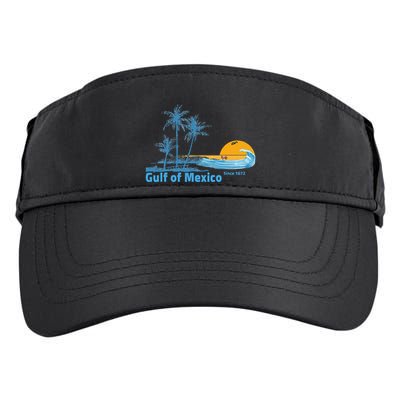 Gulf Of Mexico Since 1672 Retro Vintage Beach Sunset Adult Drive Performance Visor