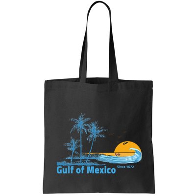 Gulf Of Mexico Since 1672 Retro Vintage Beach Sunset Bag