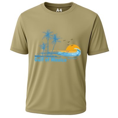 Gulf Of Mexico Since 1672 Retro Vintage Beach Sunset Performance Shirt