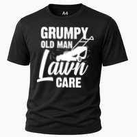 Grumpy Old Man Lawn Care Grass Cutting Lawn Mower Gift Cooling Performance Crew T-Shirt
