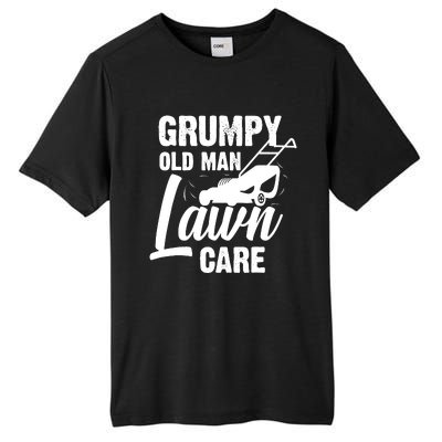 Grumpy Old Man Lawn Care Grass Cutting Lawn Mower Gift Tall Fusion ChromaSoft Performance T-Shirt