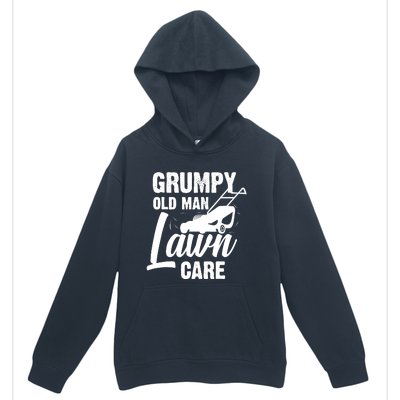 Grumpy Old Man Lawn Care Grass Cutting Lawn Mower Gift Urban Pullover Hoodie