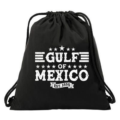 Gulf of Mexico Est 1550 Drawstring Bag