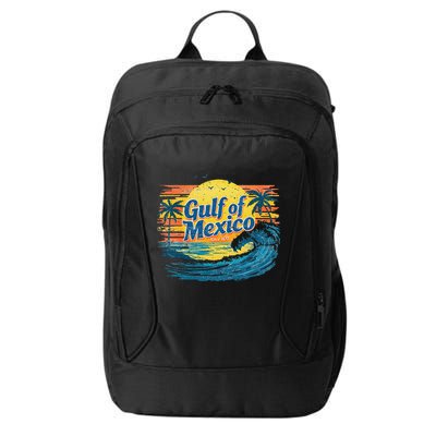 Gulf Of Mexico Retro Vintage Beach Gulf Of Mexico City Backpack