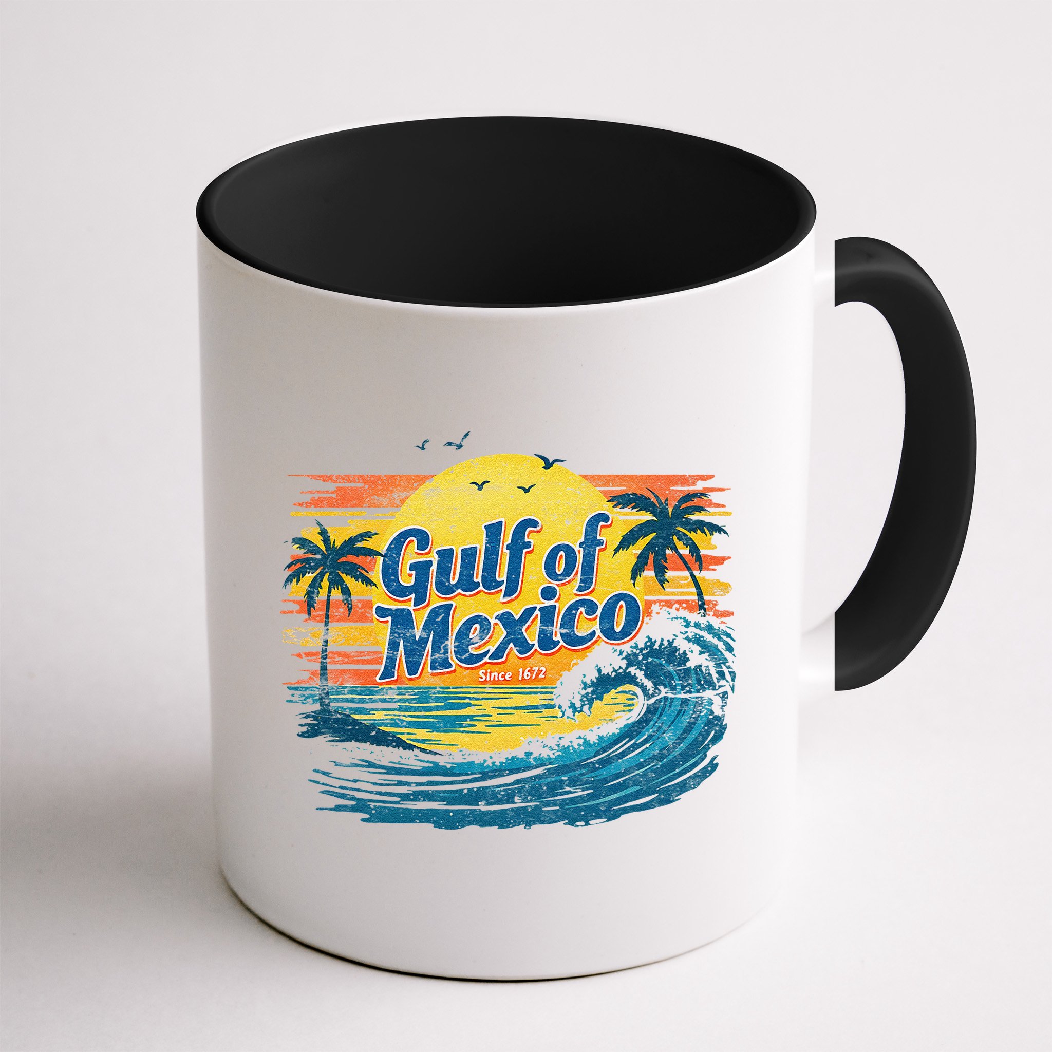 Gulf Of Mexico Retro Vintage Beach Gulf Of Mexico Mug