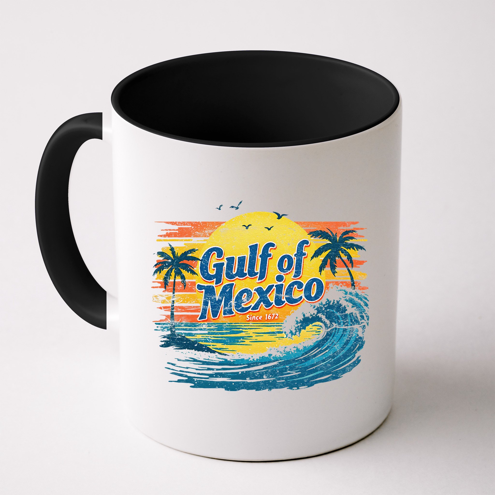 Gulf Of Mexico Retro Vintage Beach Gulf Of Mexico Mug