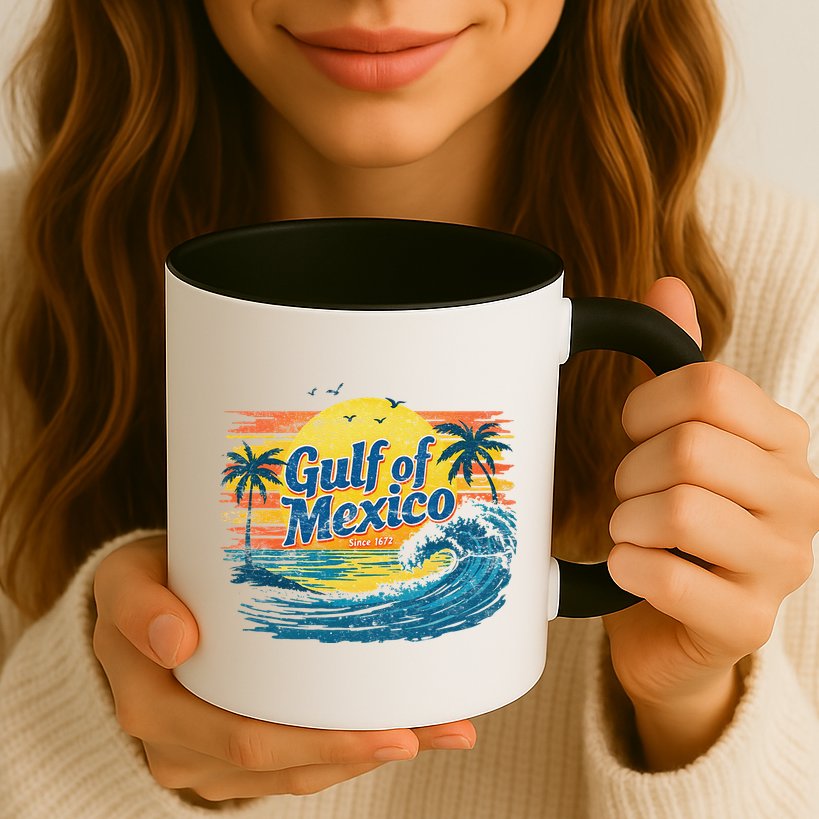 Gulf Of Mexico Retro Vintage Beach Gulf Of Mexico Mug