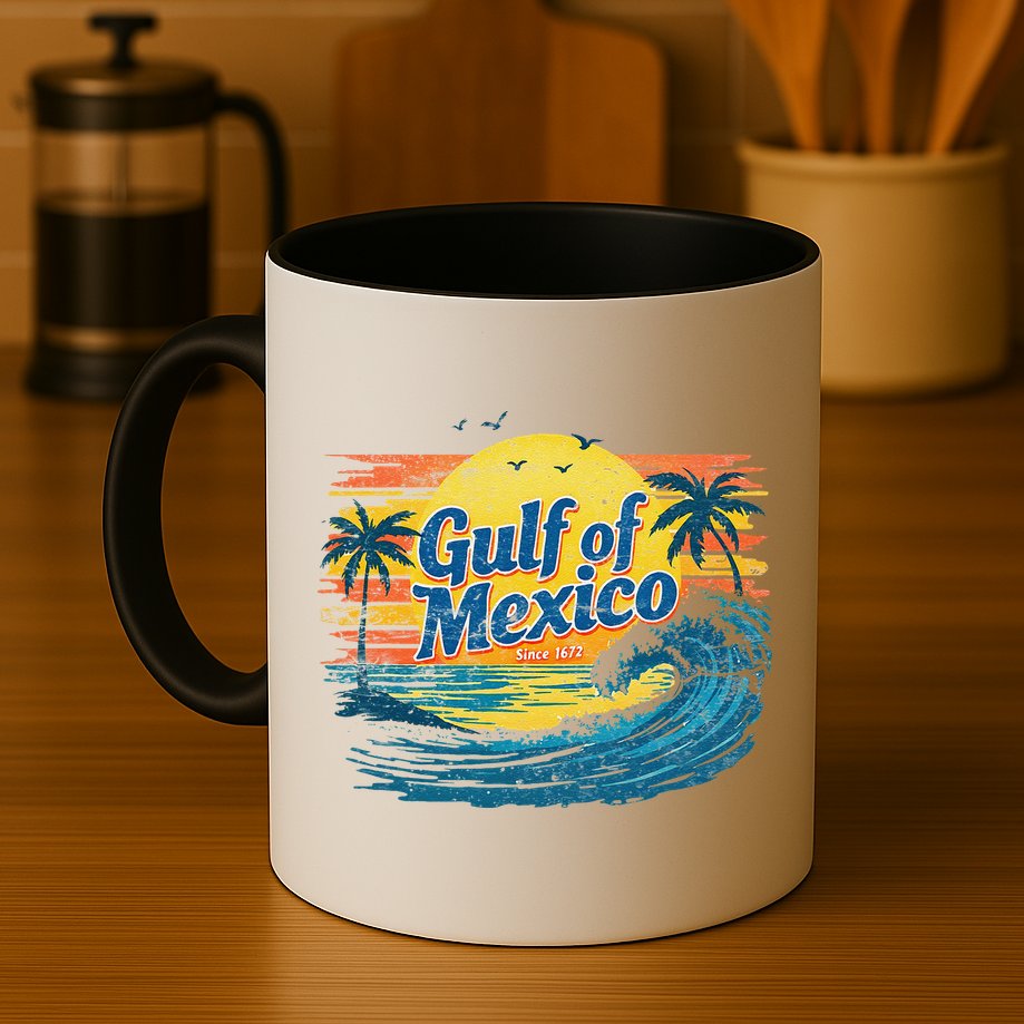 Gulf Of Mexico Retro Vintage Beach Gulf Of Mexico Mug