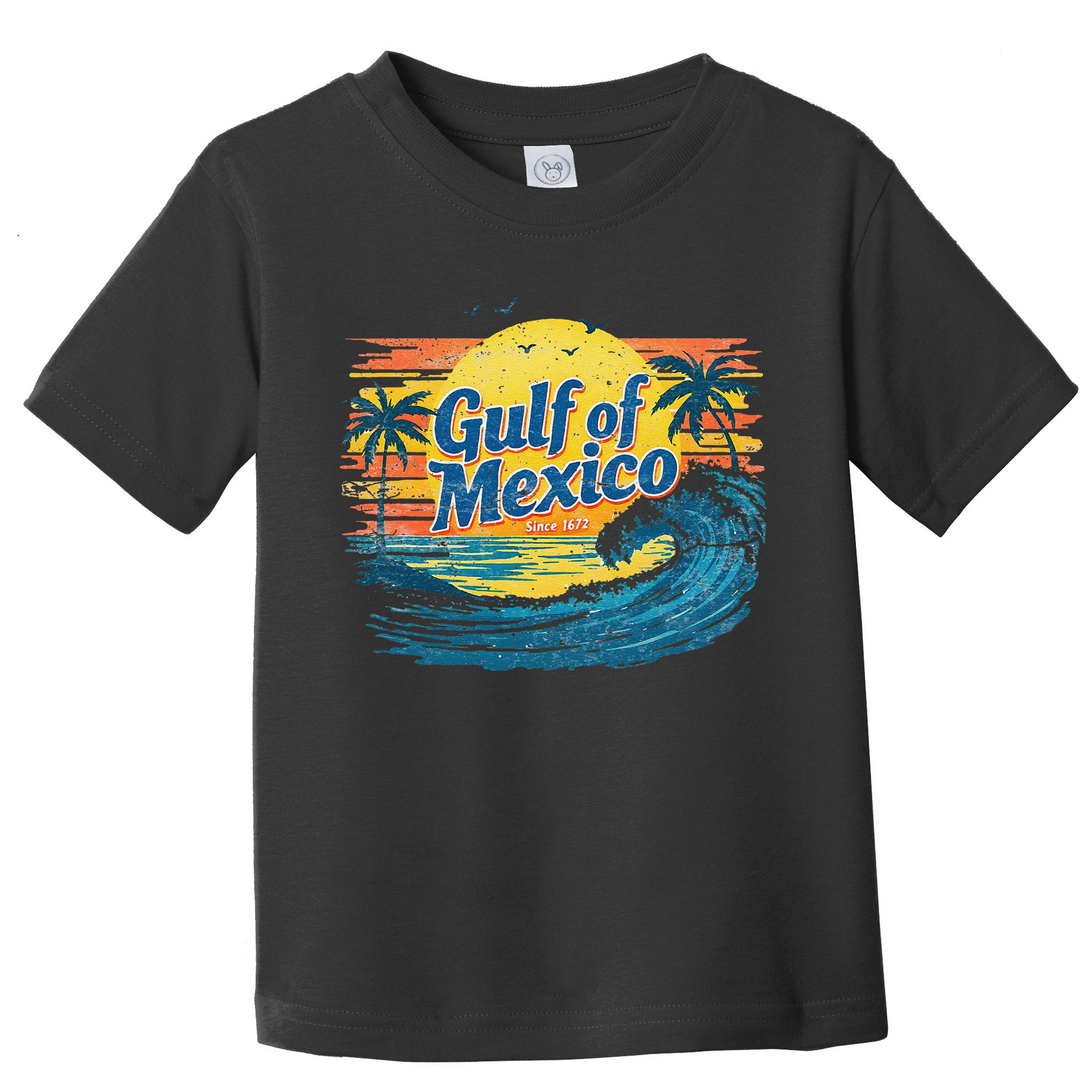 Gulf Of Mexico Retro Vintage Beach Gulf Of Mexico Toddler T-Shirt