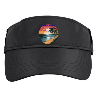 Gulf Of Mexico Vintage 70s Retro Throwback Design .Png Adult Drive Performance Visor