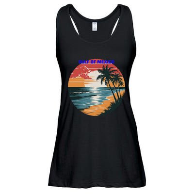 Gulf Of Mexico Vintage 70s Retro Throwback Design .Png Ladies Essential Flowy Tank