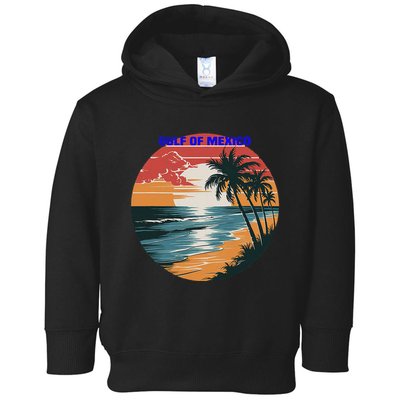 Gulf Of Mexico Vintage 70s Retro Throwback Design .Png Toddler Hoodie