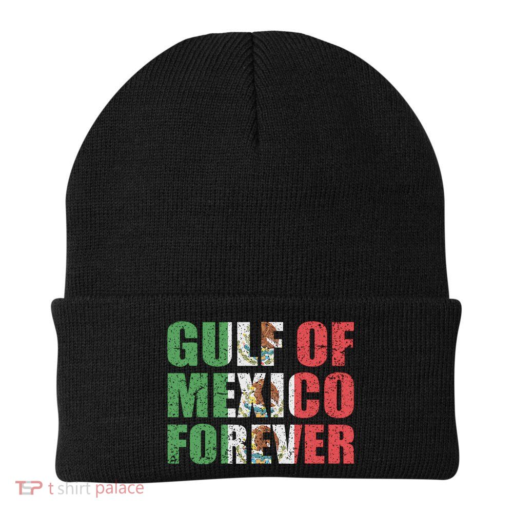 Gulf Of Mexico Forever Vintage Retro Mexican Beanie