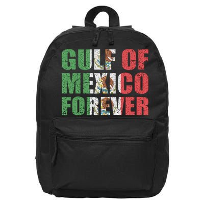 Gulf Of Mexico Forever Vintage Retro Mexican 16 in Basic Backpack