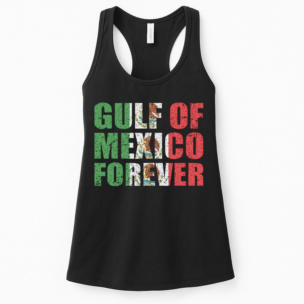 Gulf Of Mexico Forever Vintage Retro Mexican Womens Tank Top