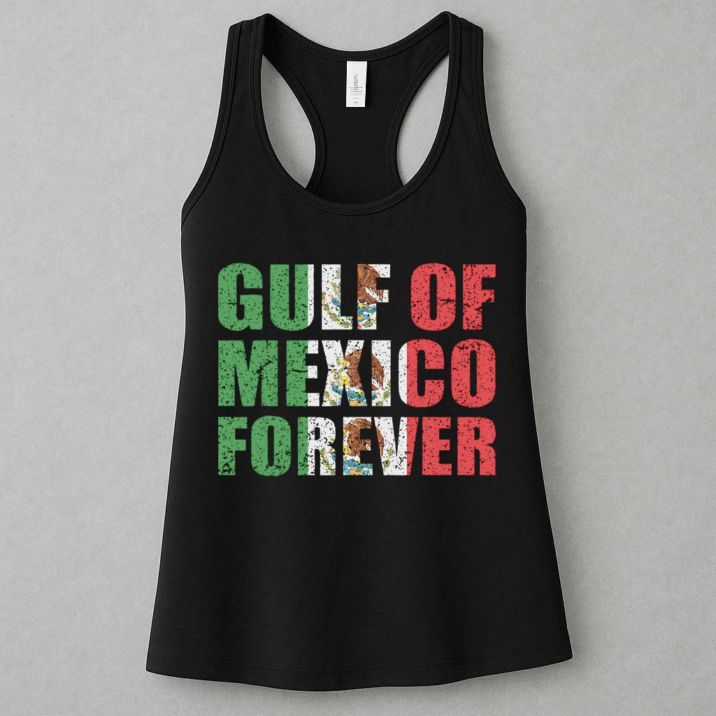 Gulf Of Mexico Forever Vintage Retro Mexican Womens Tank Top