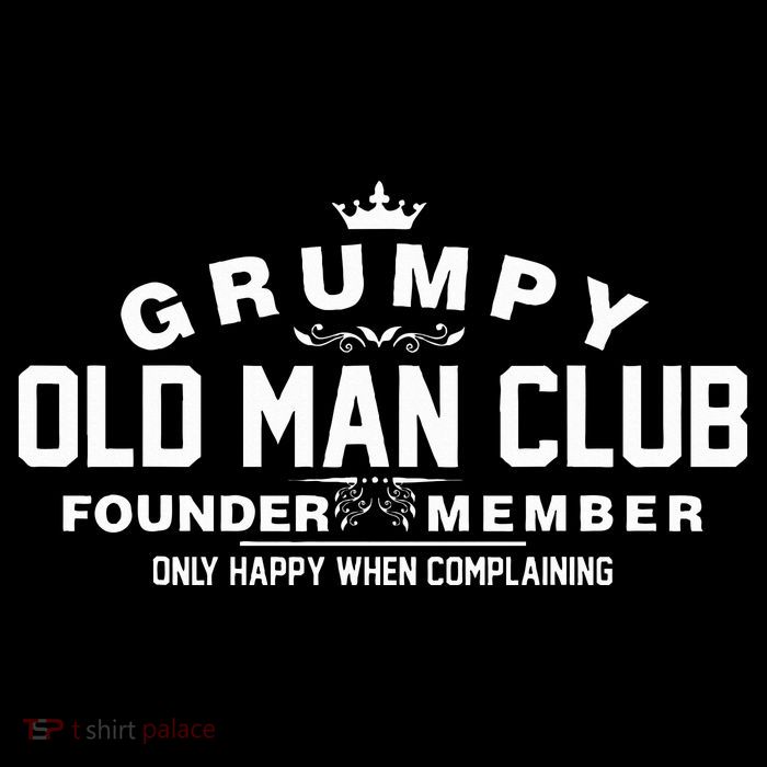 Grumpy Old Man Club Button