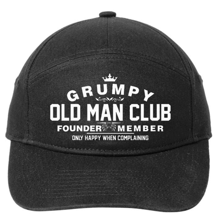 Grumpy Old Man Club 7-Panel Snapback Hat