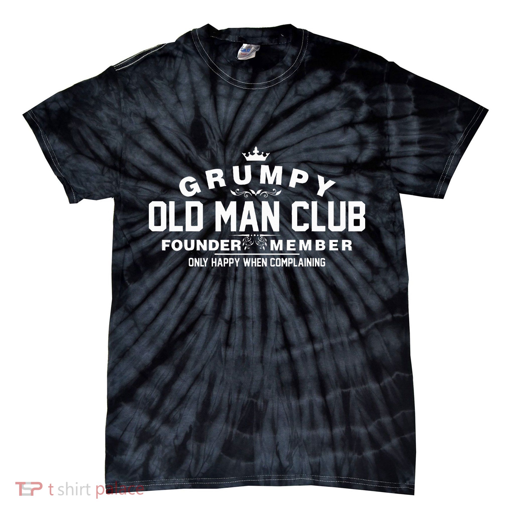 Grumpy Old Man Club Tie-Dye T-Shirt