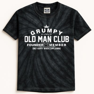 Grumpy Old Man Club Kids Tie-Dye T-Shirt