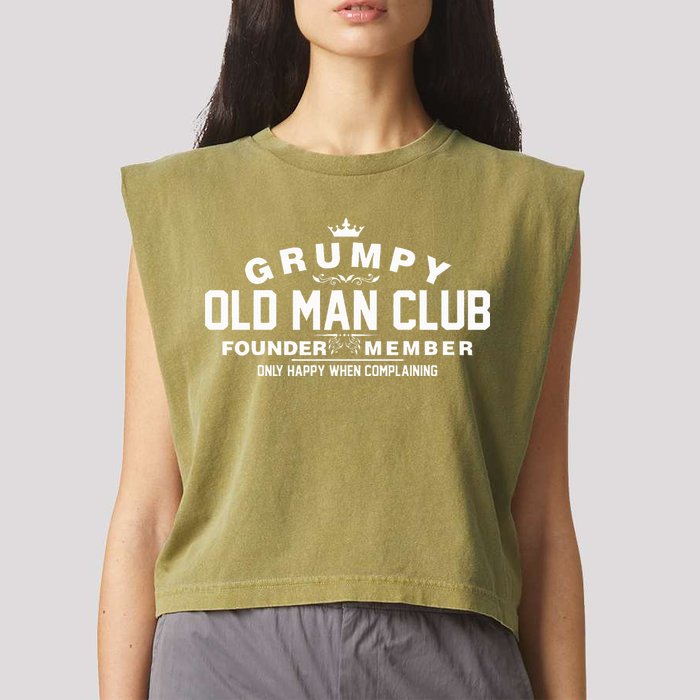 Grumpy Old Man Club Garment-Dyed Women's Muscle Tee