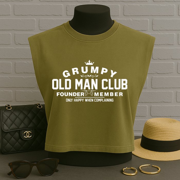 Grumpy Old Man Club Garment-Dyed Women's Muscle Tee