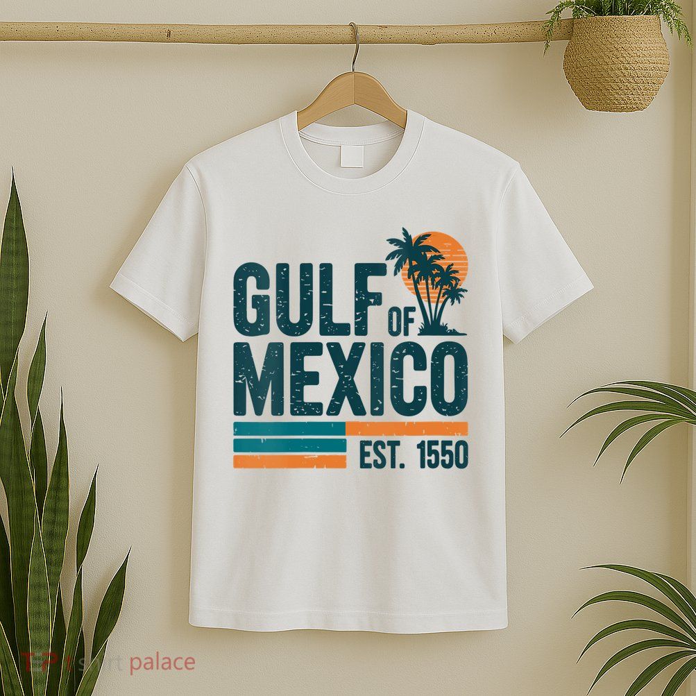 Gulf Of Mexico Est 1550 Retro Vintage T-Shirt