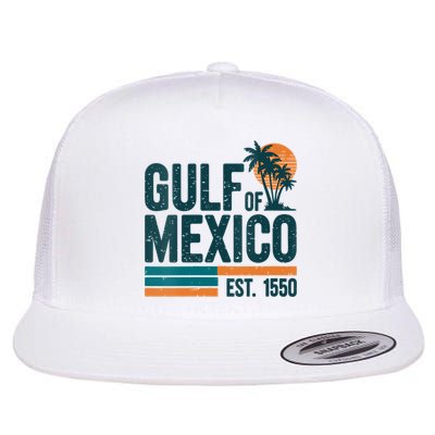 Gulf Of Mexico Est 1550 Retro Vintage Flatbill Hat