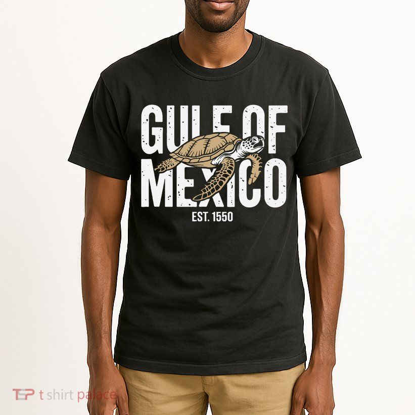 Gulf of Mexico with Turtle Tall T-Shirt