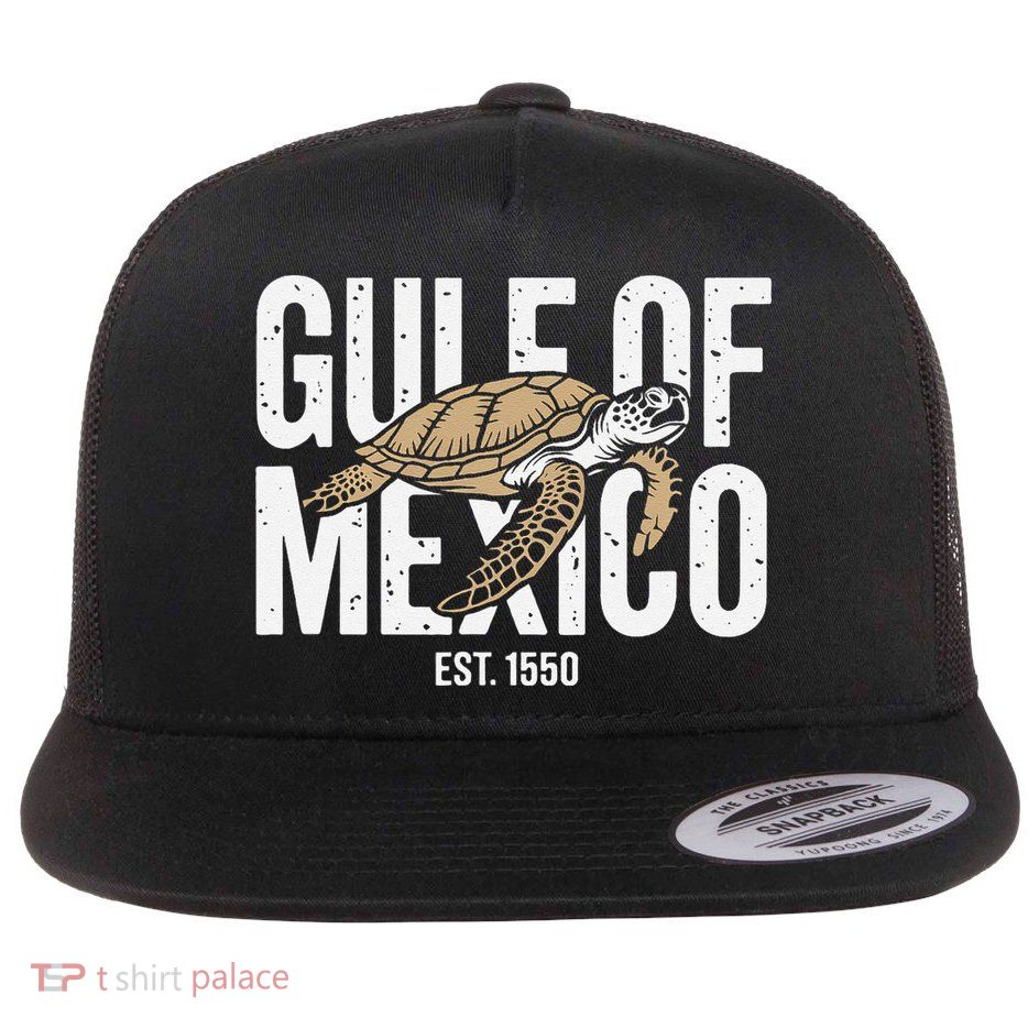 Gulf of Mexico with Turtle Flat Bill Trucker Hat