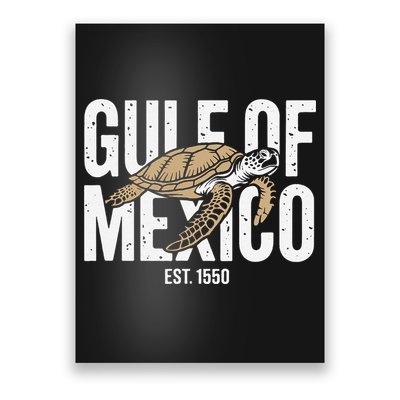 Gulf of Mexico with Turtle Poster