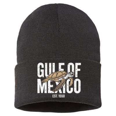 Gulf of Mexico with Turtle Sustainable Knit Beanie