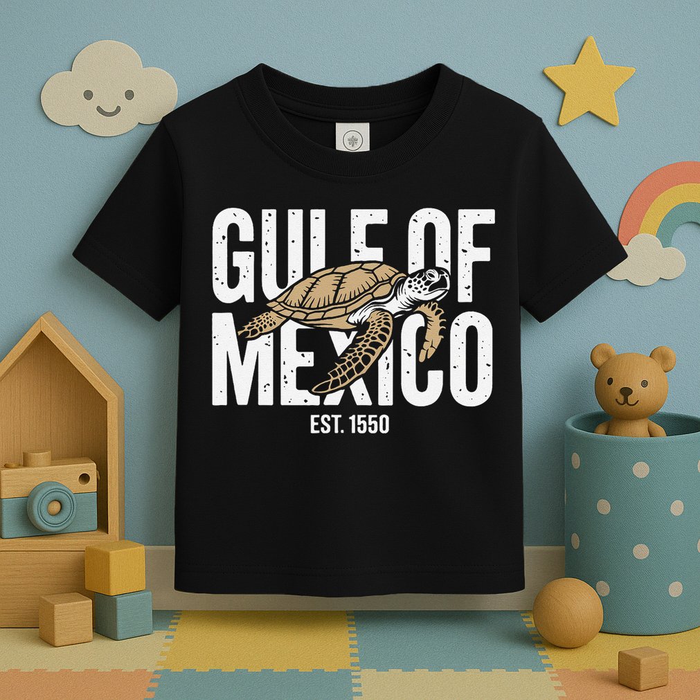Gulf of Mexico with Turtle Toddler T-Shirt