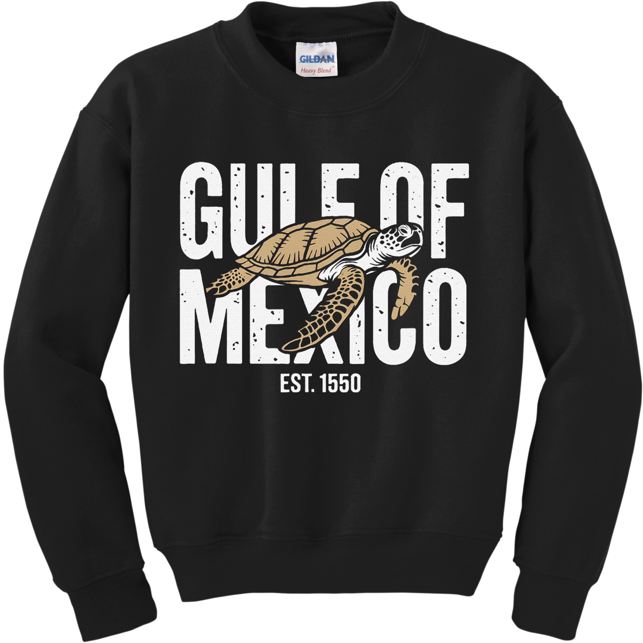 Gulf of Mexico with Turtle Kids Sweatshirt