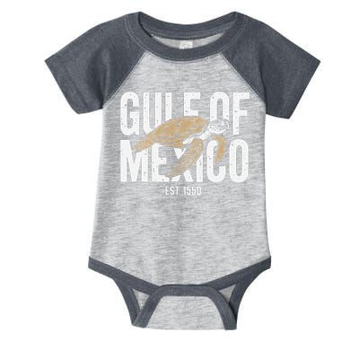 Gulf of Mexico with Turtle Infant Baby Jersey Bodysuit