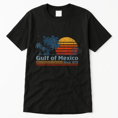 Gulf Of Mexico Since 1672 Retro Vintage Beach Tall T-Shirt