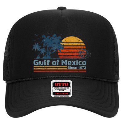 Gulf Of Mexico Since 1672 Retro Vintage Beach Trucker Hat