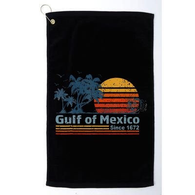 Gulf Of Mexico Since 1672 Retro Vintage Beach Golf Towel